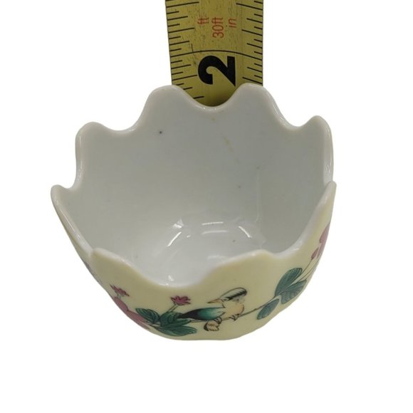 Vintage Lillian Vernon Small Bird and Flower Trinket Dish Bowls Original Box - Picture 7 of 13